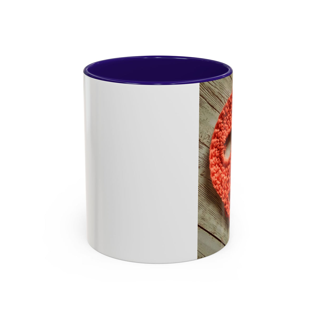 Crochet Skull Mug — Colorful 11oz/15oz Coffee Cup (Orange Day of the Dead Vibe)