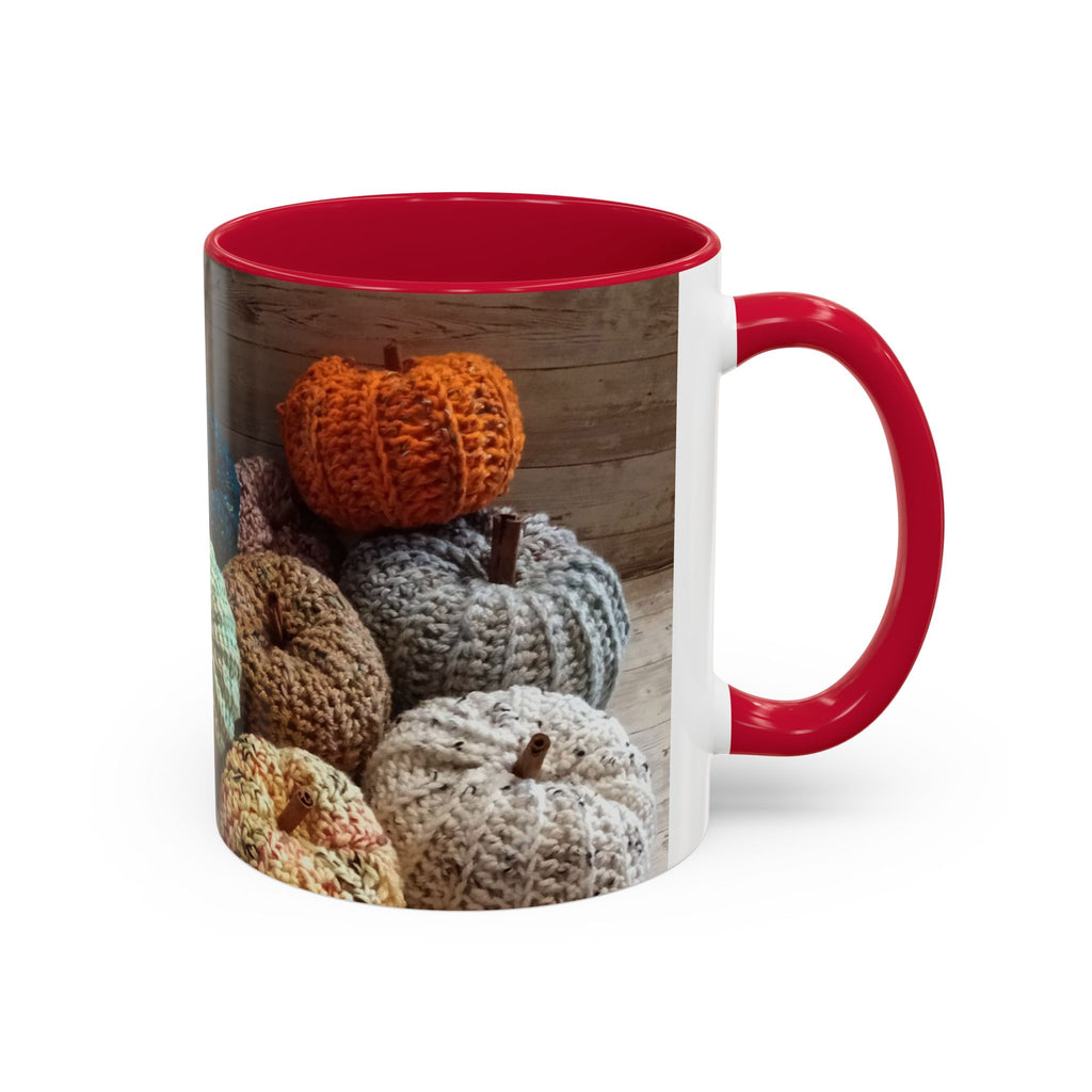 Crocheted Pumpkin Fall Mug – Cozy Autumn Coffee Cup (11oz/15oz)